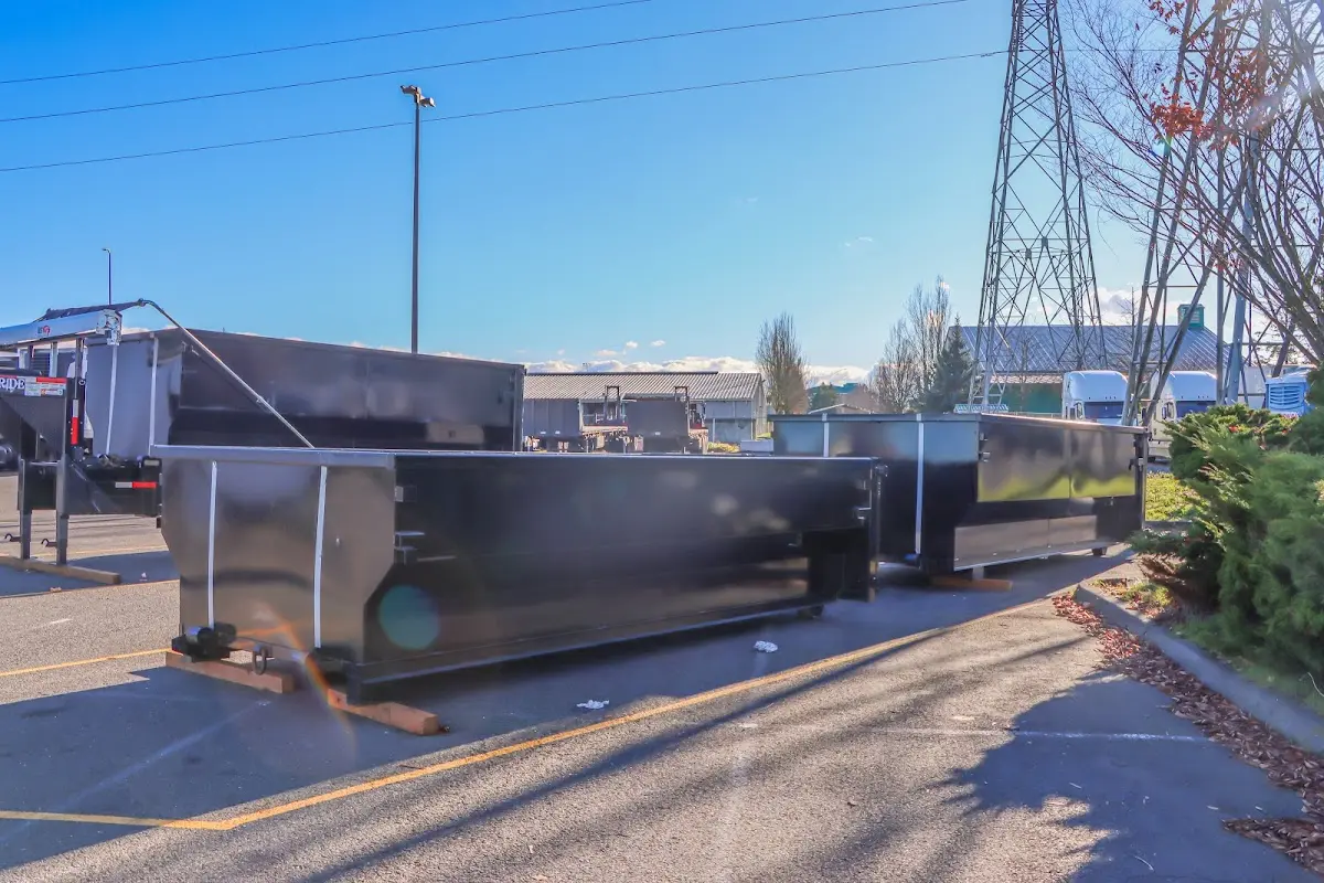 Roll-off dumpster ready for waste disposal at job site for Roofing Dumpster Rental in Nederland